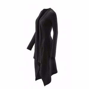 Cabi Black Sweetheart Ribbed Duster